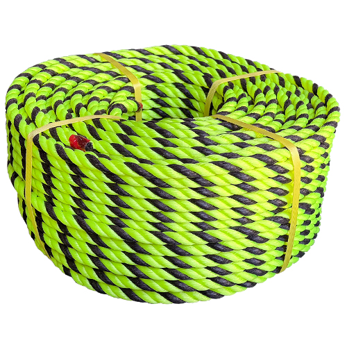 형광로프 (녹+검) 10Φ 약 100M