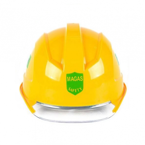 안전모K(신투구형) 투명창 노랑