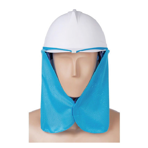 안전모 햇빛가리개 하늘색