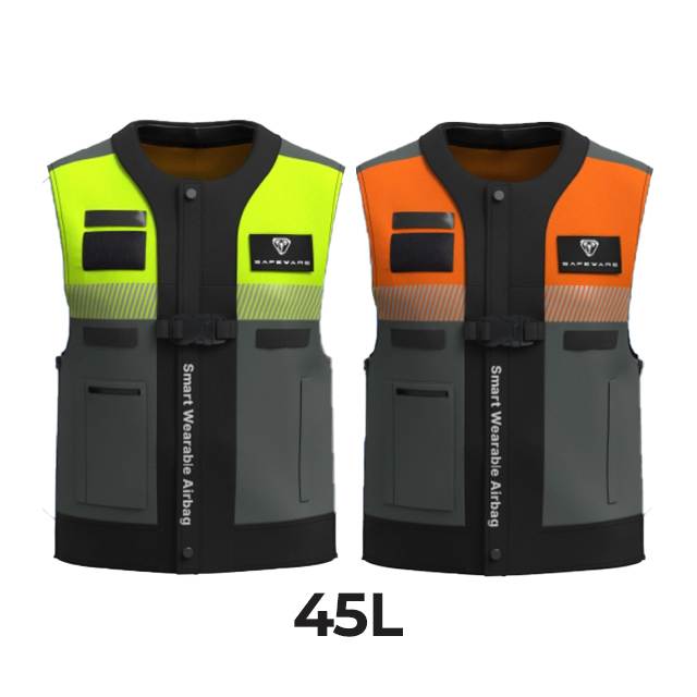 C-light 스마트 경량 추락보호 에어백 (45L) 네온