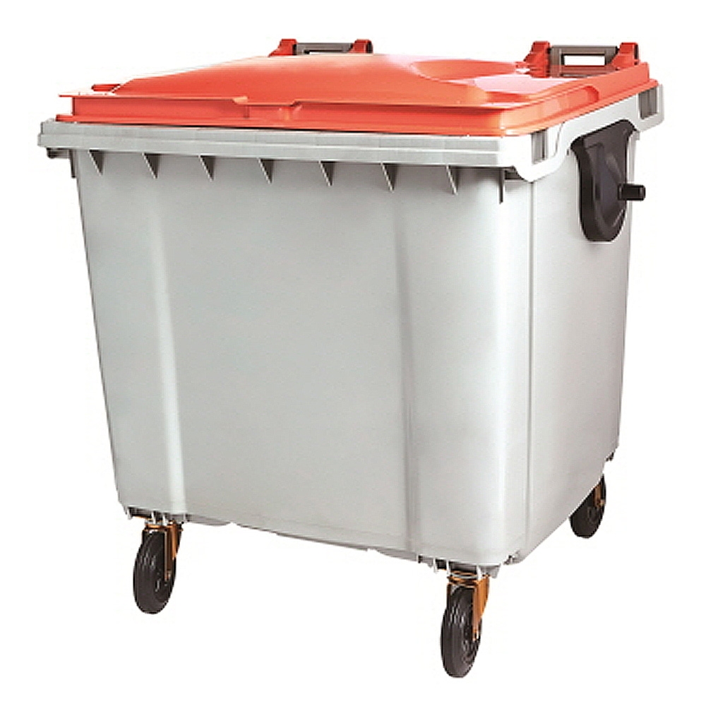 분리수거함 1100ℓ[MGB-1100E] 몸통:검정 / 뚜껑:주황