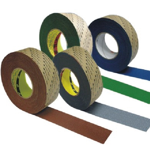 3M 미끄럼방지테이프일반용(610) 밤색,회색,녹색,청색 회색/100mm-18M