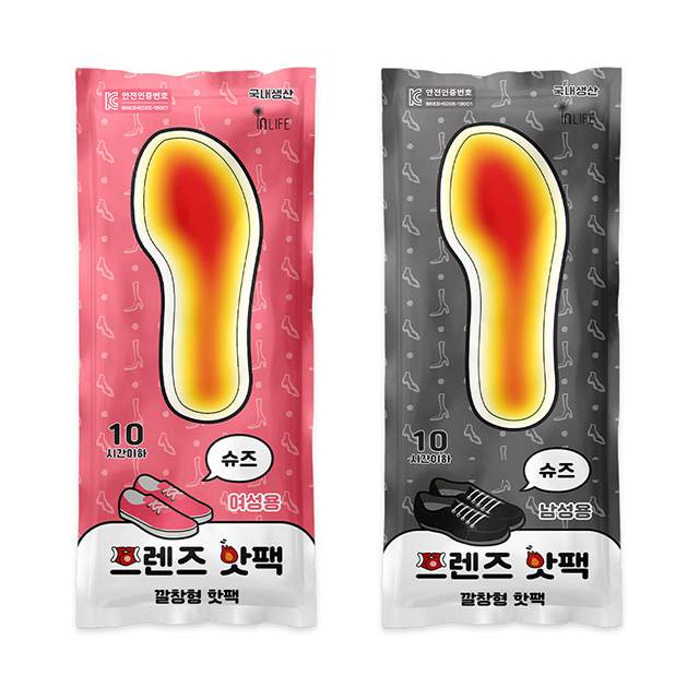 프렌즈 깔창핫팩
									여성용 / 10개입 봉