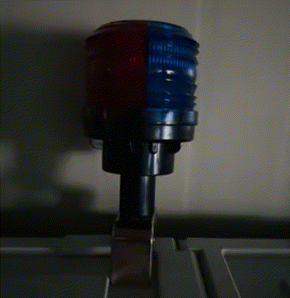 쏠라LED경고등(적+청) 휀스용