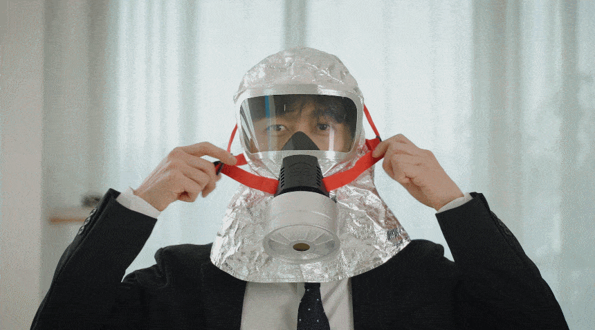 SG 화재대피 마스크
									성인용