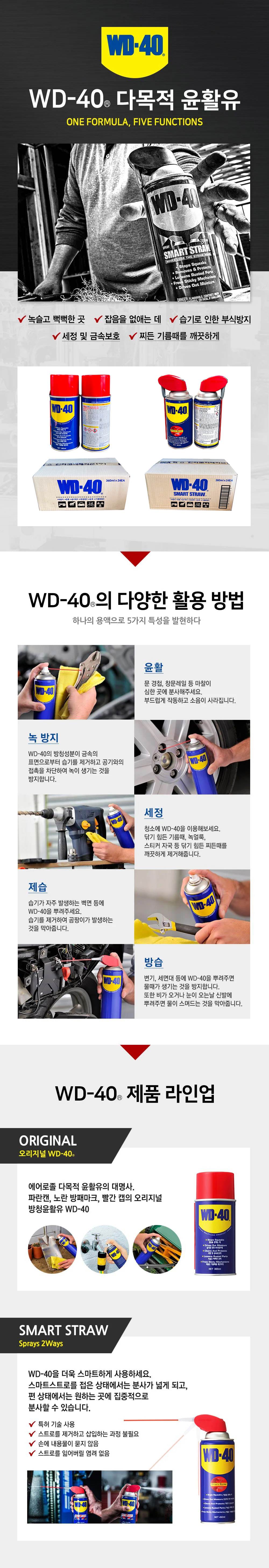 WD-40 / 방청윤활제 360ml / 박스(24개입)