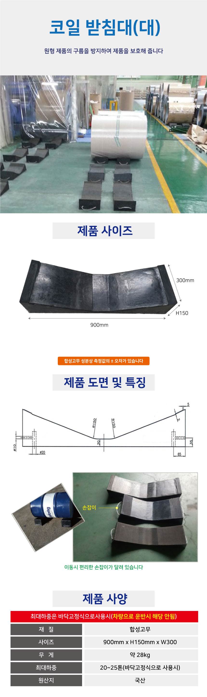 코일받침대(대) L900*H150*W300